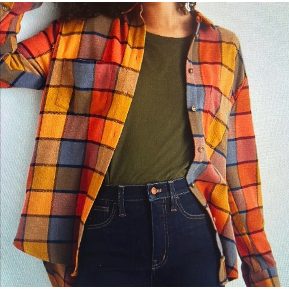 Madewell Multicolor Plaid Button Down Shirt